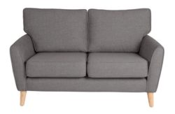 Heart of House Azure Regular Fabric Sofa - Light Grey